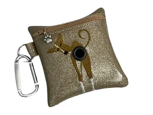 Poopie Pouch - Podenco Ibizan Greyhound Booty Caramel Sparkle