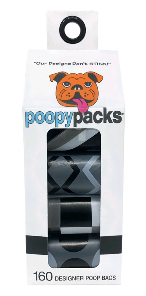 Poopy Packs 8 Rolls Dog Poop Bags