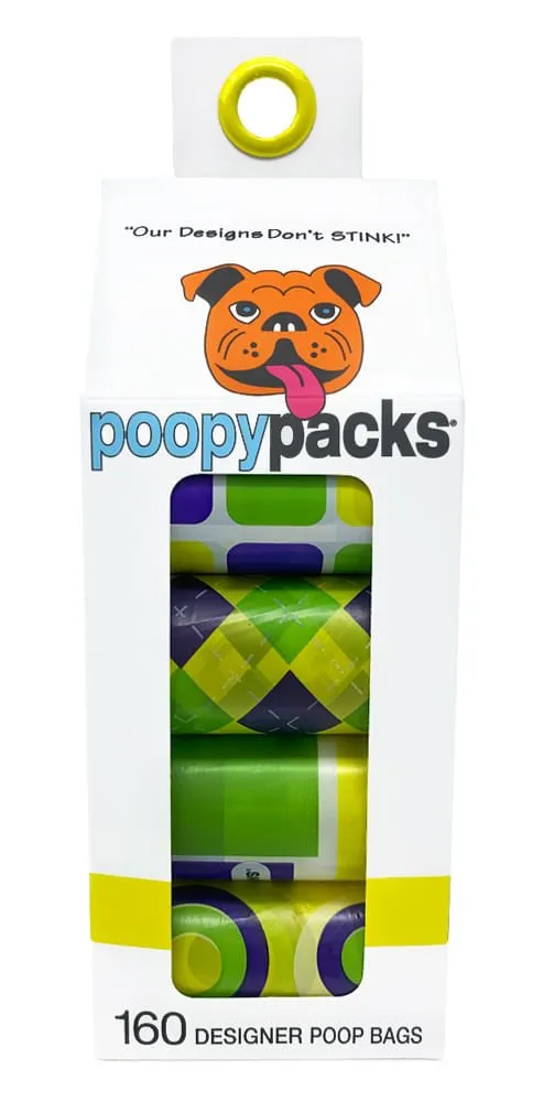 Poopy Packs 8 Rolls Dog Poop Bags