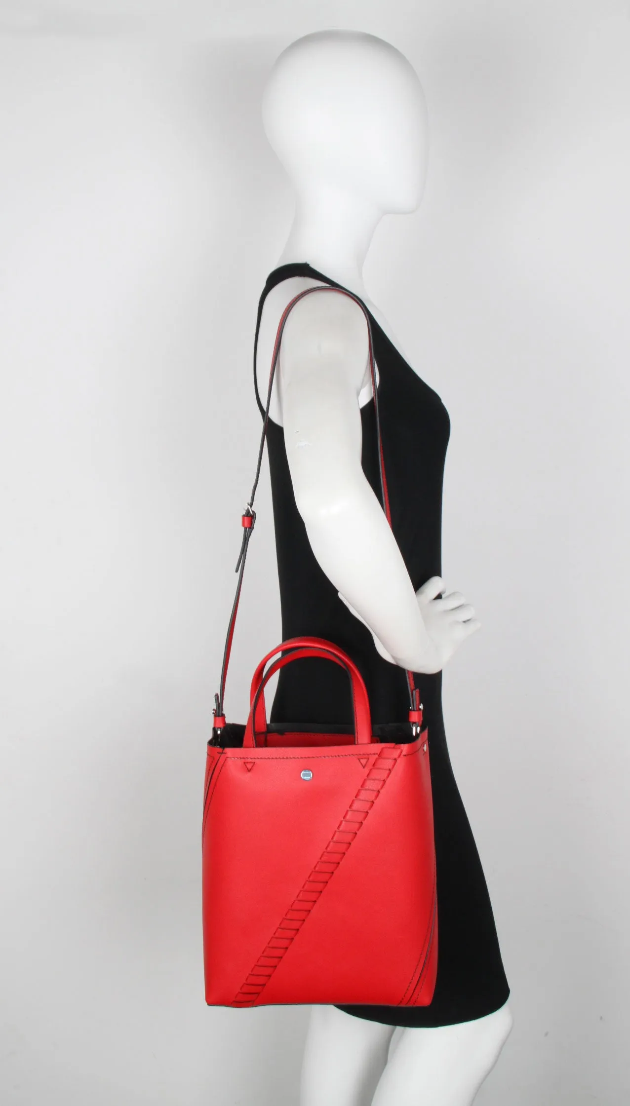 PS Hex Tote Grained, Cardinal Red