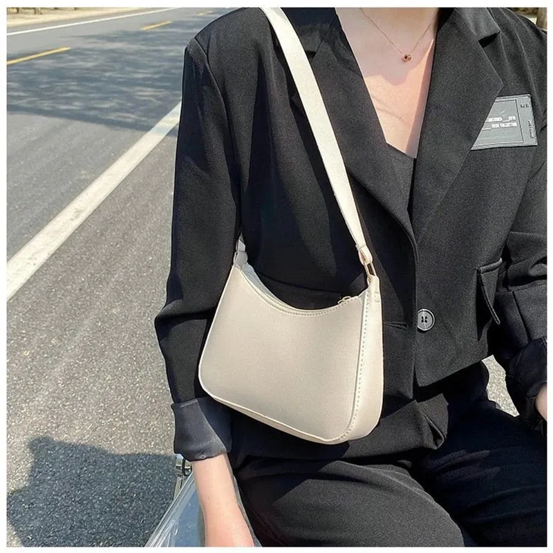 PU Leather Shoulder Underarm Bag