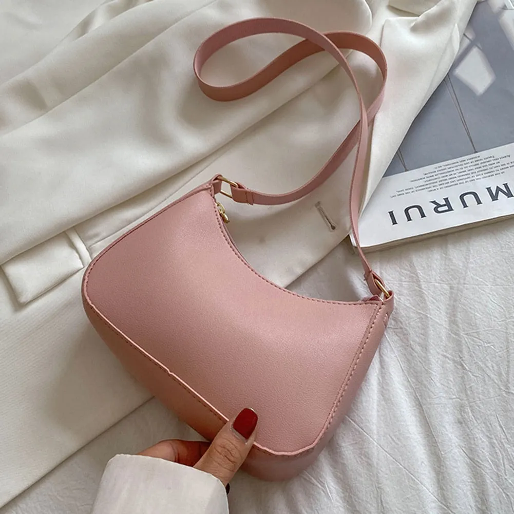 PU Leather Shoulder Underarm Bag