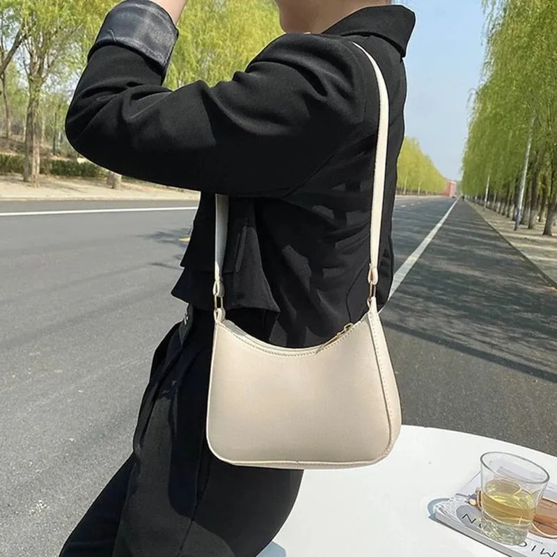 PU Leather Shoulder Underarm Bag