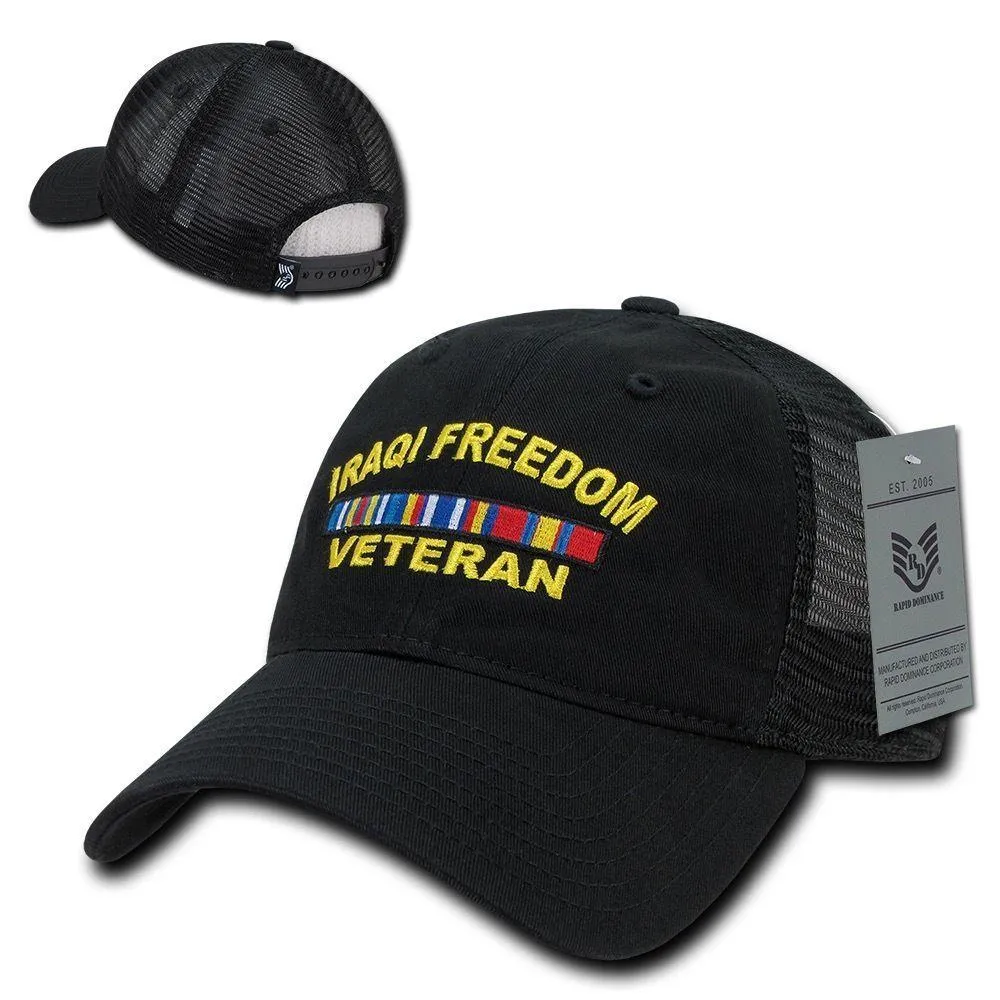 Rapid Dominance Law Enforcement Relaxed Trucker Cotton Low Crown Caps Hats