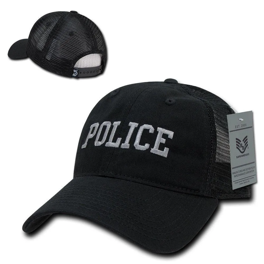 Rapid Dominance Law Enforcement Relaxed Trucker Cotton Low Crown Caps Hats