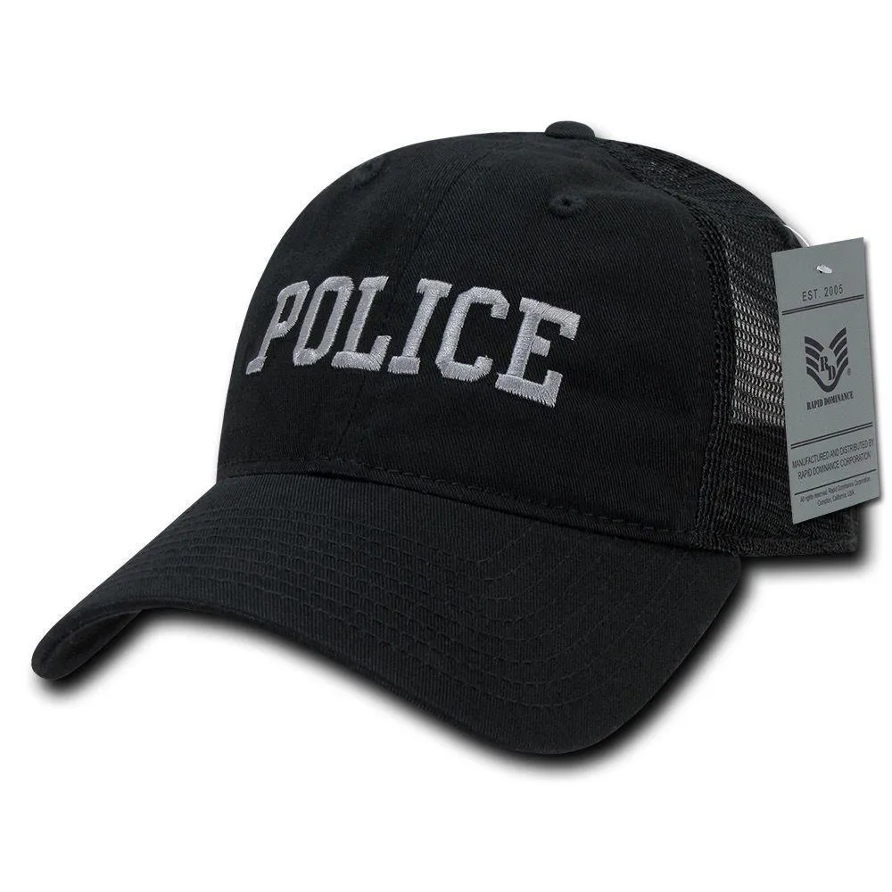 Rapid Dominance Law Enforcement Relaxed Trucker Cotton Low Crown Caps Hats