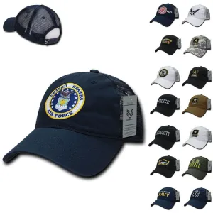 Rapid Dominance Law Enforcement Relaxed Trucker Cotton Low Crown Caps Hats