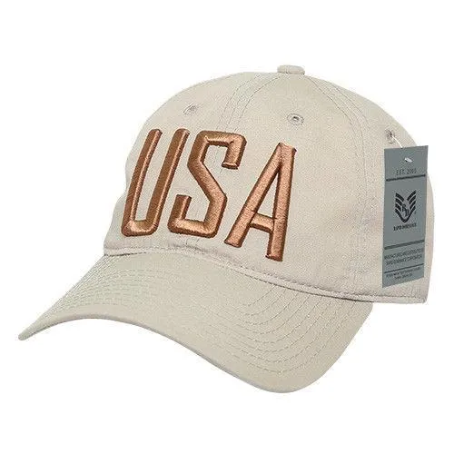 Rapid Dominance Relaxed 6 Panel Ripstop USA Flag Dad Hats Caps