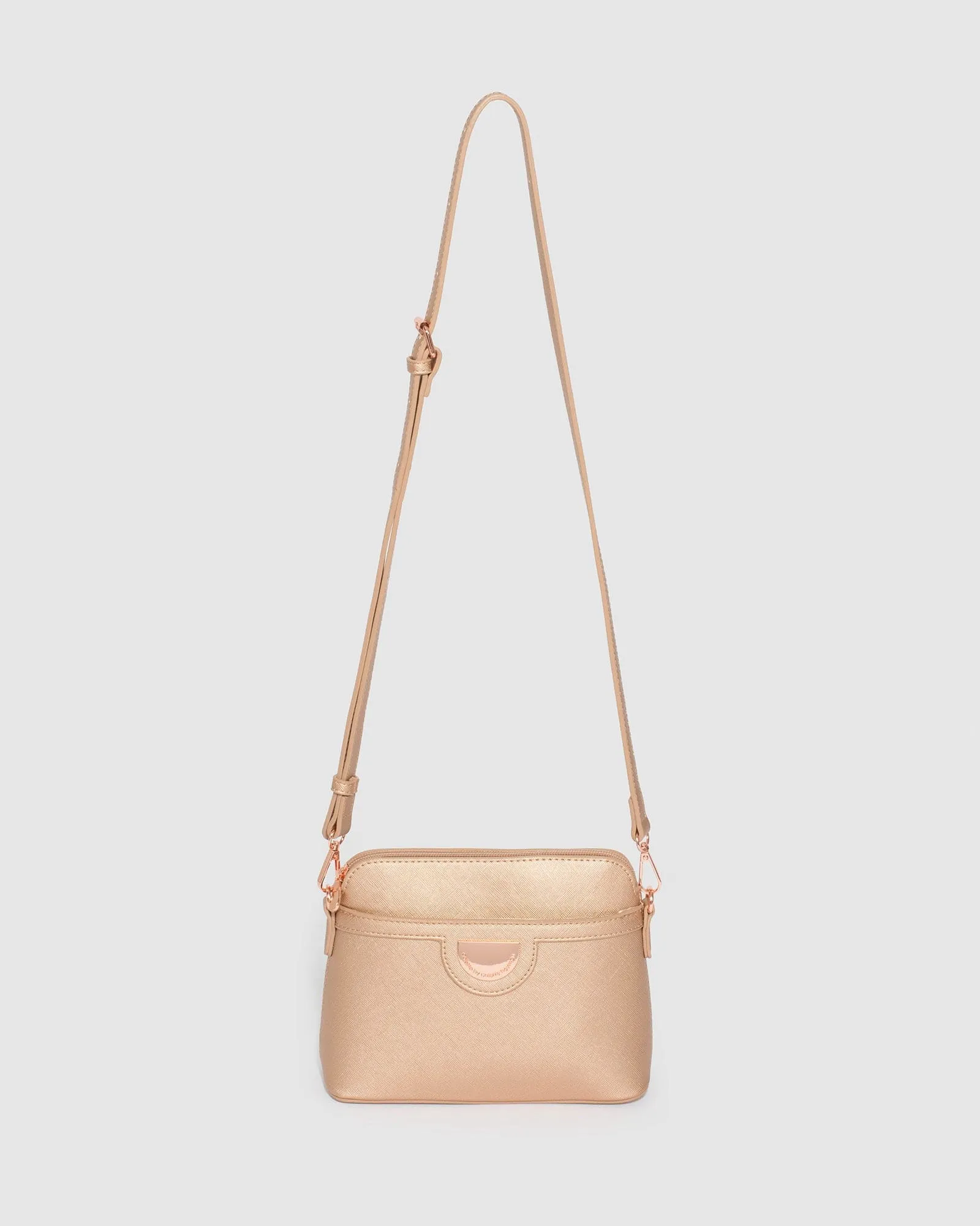 Rose Gold Karen Plate Crossbody Bag