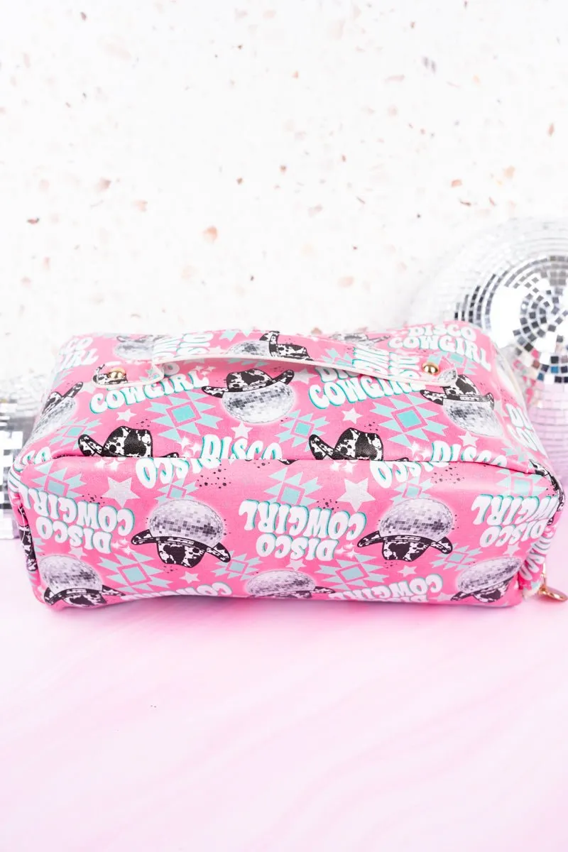 SALE! Disco Cowgirl Jetsetter Expandable Makeup Bag