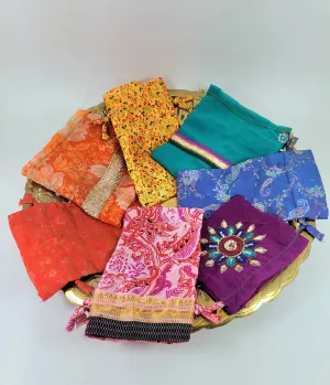 Sari Drawstring Bags