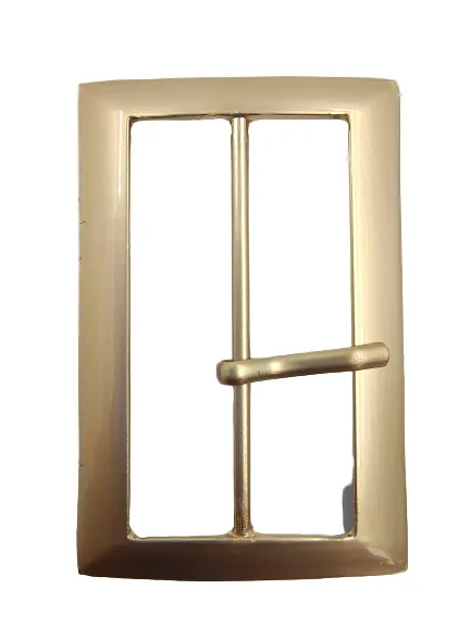 Shiny Gold Alloy Classic Design Prong Buckle