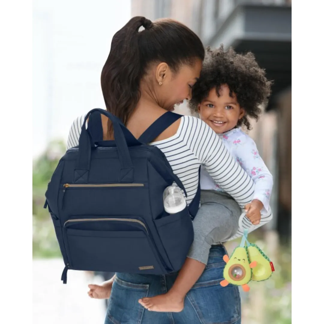 Skip Hop Mainframe Wide Open Diaper Backpack - Midnight Navy