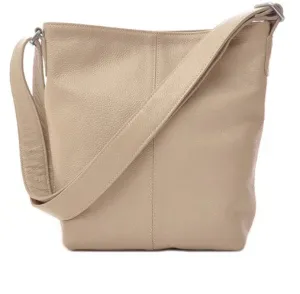 Small Shoulder Bag Grained Leather Sand