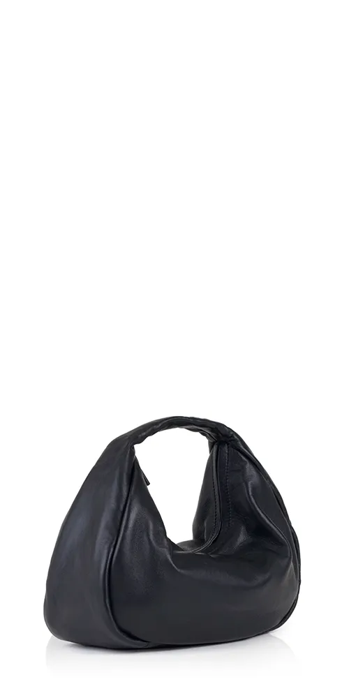 Soft Bon Bon Bag Black Leather