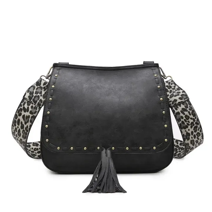 Structured Flapover Crossbody w/ Guitar Strap- click to see options