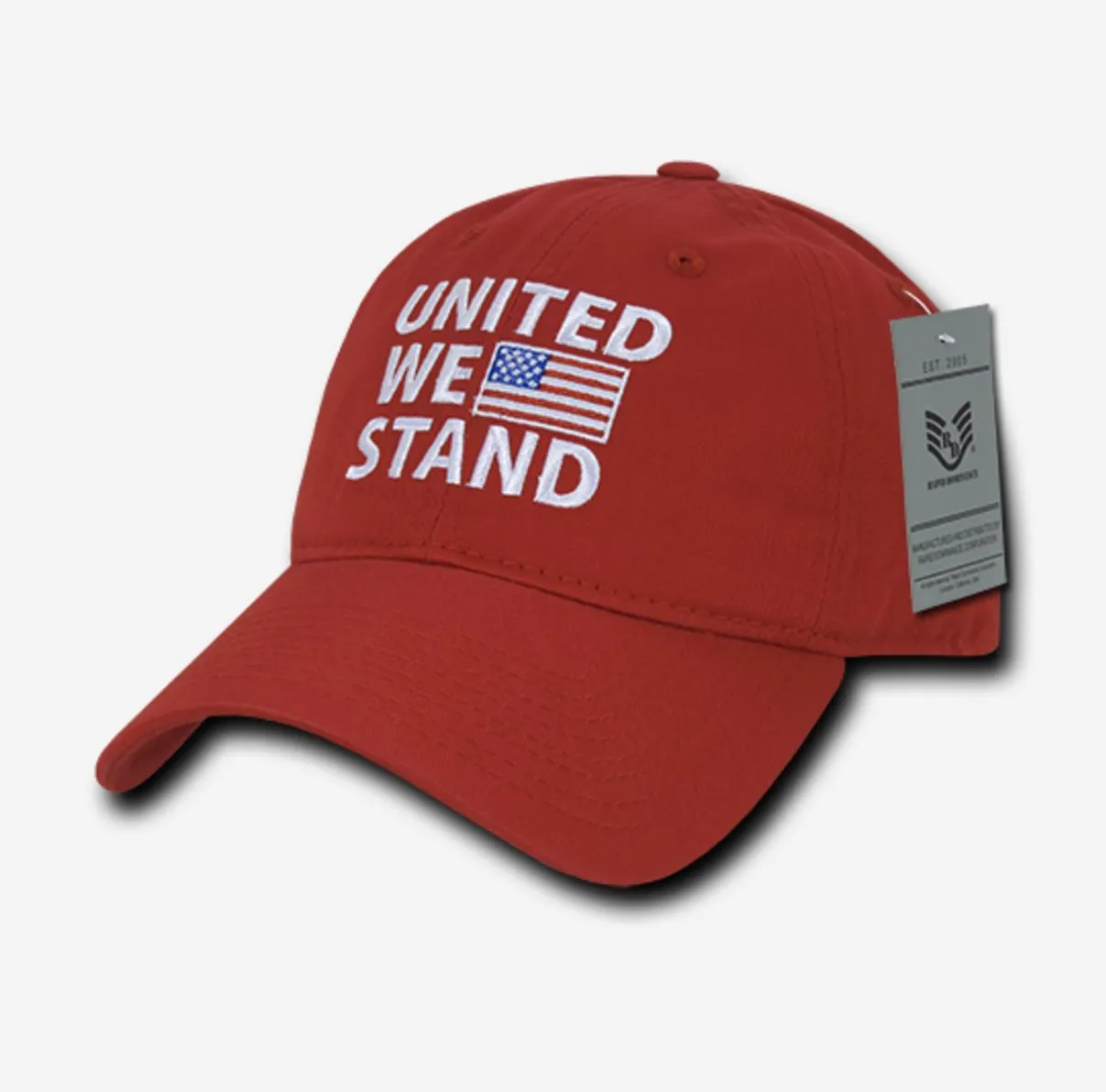 United We Stand USA American Flag Patriotic Baseball Dad Polo Cotton Caps Hats