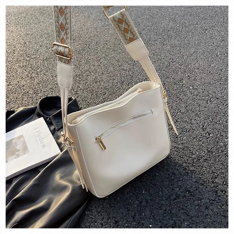 Women's Bag Summer Versatile Wide-Strap Bucket Bags