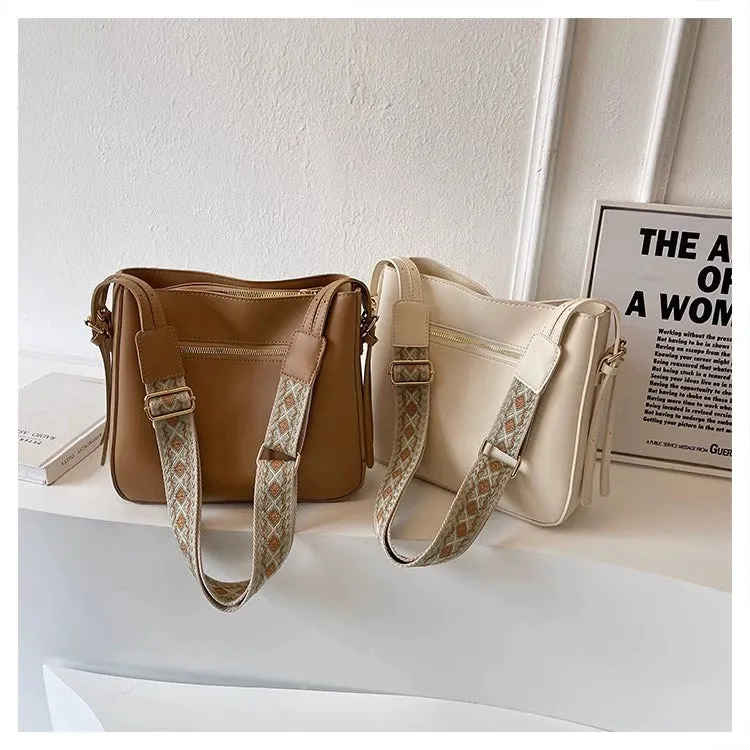 Women's Bag Summer Versatile Wide-Strap Bucket Bags